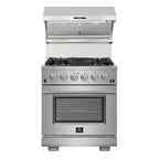 Forno Savona 30-Inch Wall Mount Range Hood, Hybrid Filters, Backsplash Included