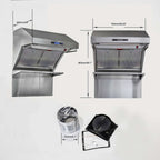 Forno Savona 30-Inch Wall Mount Range Hood, Hybrid Filters, Backsplash Included