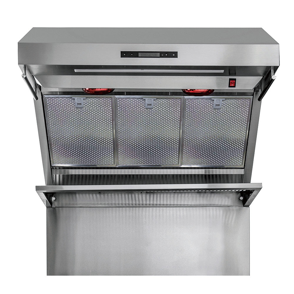 Forno Savona 36-Inch Wall Mount Range Hood, Hybrid Filters, Backsplash Included
