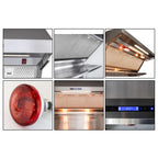 Forno Savona 36-Inch Wall Mount Range Hood, Hybrid Filters, Backsplash Included