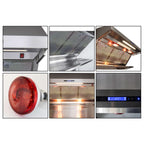 Forno Savona 48-Inch Wall Mount Range Hood, Hybrid Filters, Backsplash Included