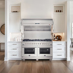 Forno Savona 60-Inch Wall Mount Range Hood, Hybrid Filters, Backsplash Included