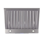 Forno Palazzo 30-Inch Wall Mounted Range Hood, Stainless Steel, Heavy Duty Baffle Filters, Remote Control