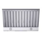 Forno Palazzo 36-Inch Wall Mounted Range Hood, Stainless Steel, Heavy Duty Baffle Filters, Remote Control