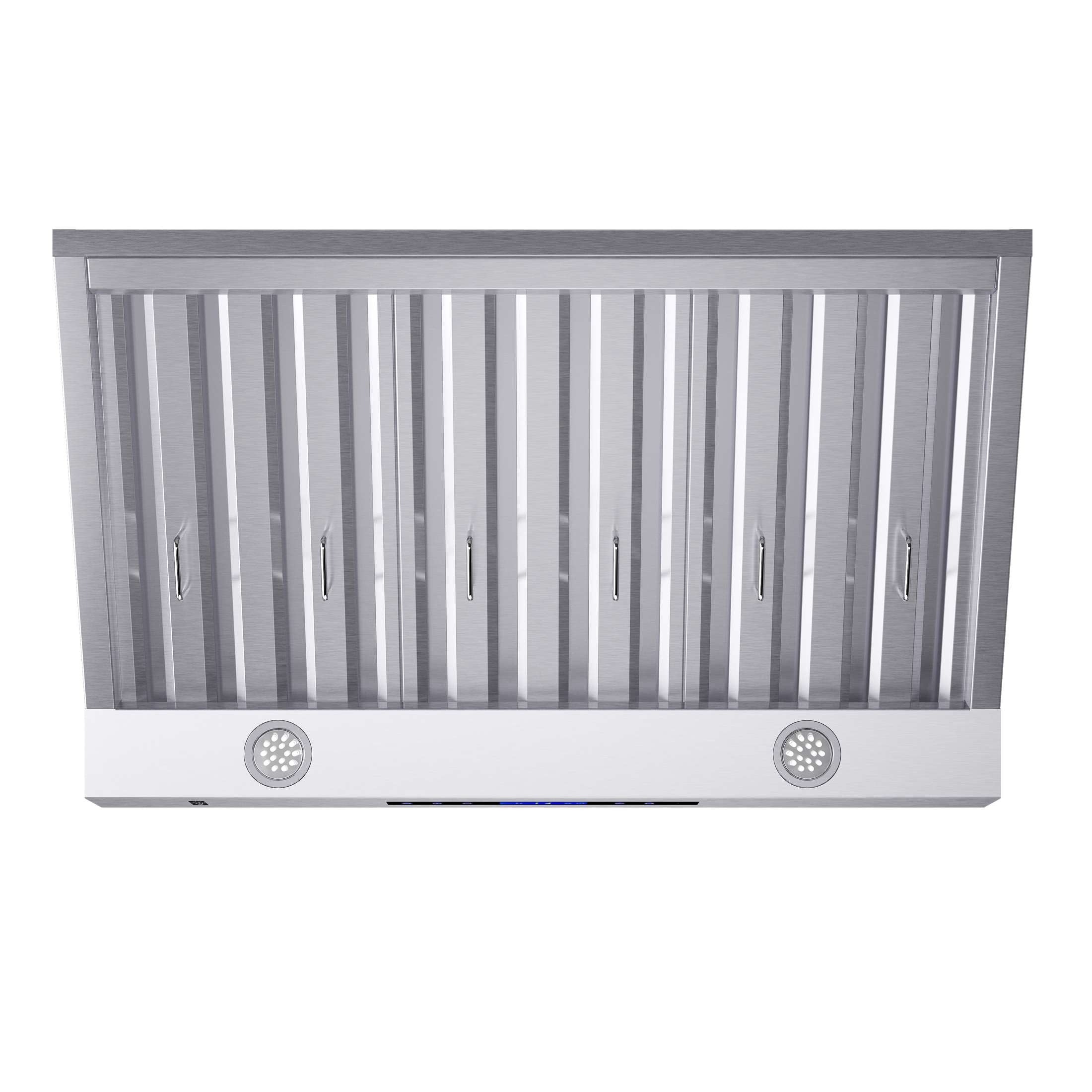 Forno Palazzo 36-Inch Wall Mounted Range Hood, Stainless Steel, Heavy Duty Baffle Filters, Remote Control