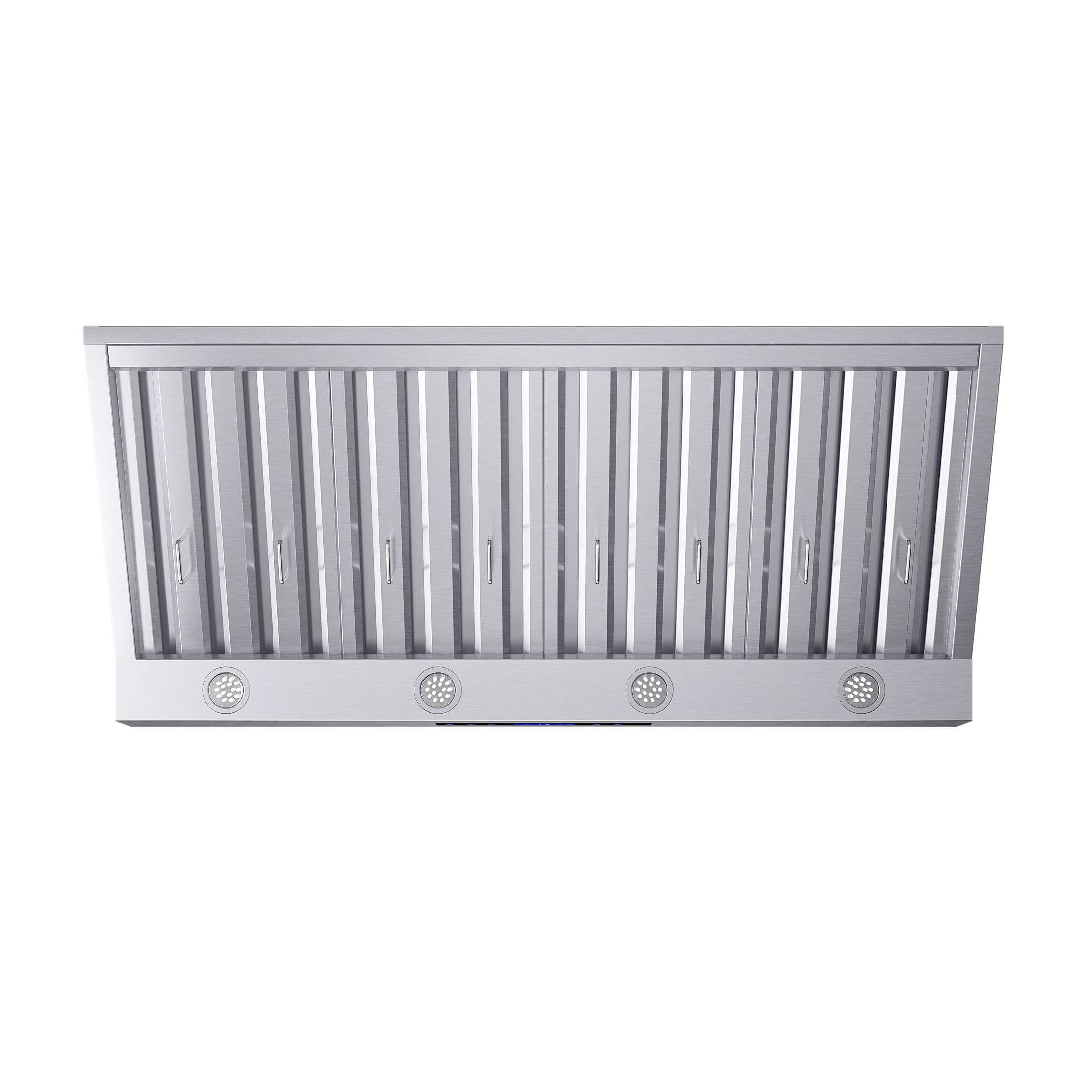Forno Palazzo 48-Inch Wall Mounted Range Hood, Stainless Steel, Heavy Duty Baffle Filters, Remote Control