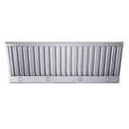 Forno Palazzo 60-Inch Wall Mounted Range Hood, Stainless Steel, Heavy Duty Baffle Filters, Remote Control