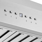 Forno Orvieto 60-Inch Wall Mount Range Hood, LED Lighting, Heavy Duty, Stainless Steel