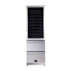 Forno Azienda 24-Inch Dual Temperature Zone Wine Cooler, Up to 108 Bottles, Two Refrigerated Drawers, Adjustable Temperature Zones, Energy Efficient