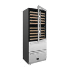 Forno Celano 30-Inch Triple Zone Wine and Beverage Cooler, 21.3 cu.ft, Stainless Steel