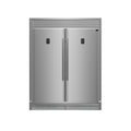 Forno Rizzuto 56-Inch Convertible Refrigerator/Freezer Set, 27.6 cu.ft Total Capacity, Decorative Grill, ENERGY STAR Certified
