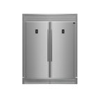 Forno Rizzuto 56-Inch Convertible Refrigerator/Freezer Set, 27.6 cu.ft Total Capacity, Decorative Grill, ENERGY STAR Certified