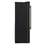 Forno Salerno Espresso 33-Inch Black Side-by-Side Refrigerator, 15.6 Cu. Ft., Energy-Efficient, No Frost, Modern Design