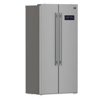 Forno Salerno 33-Inch Side-by-Side Stainless Steel Refrigerator, 15.6 cu.ft, ENERGY STAR Certified