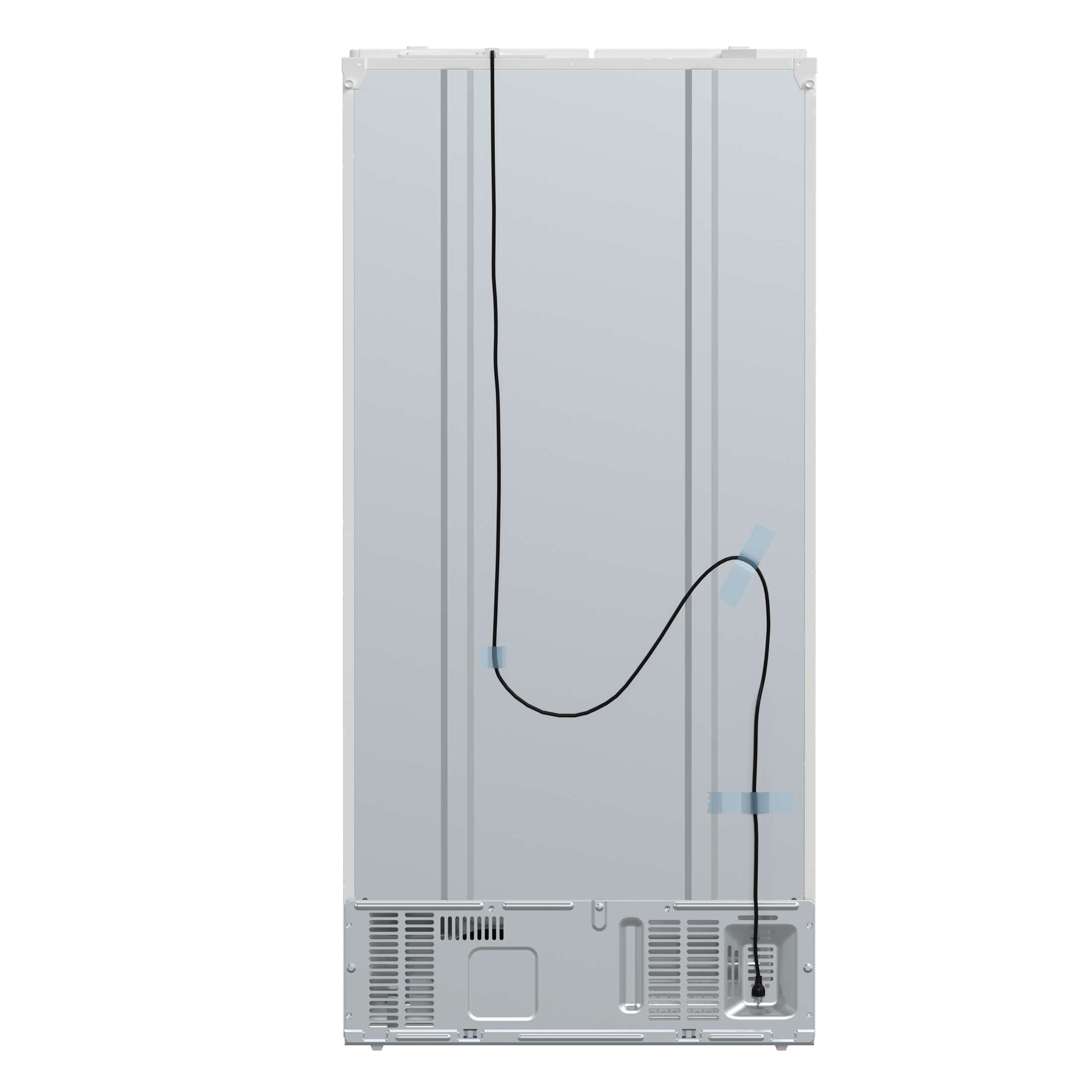 Forno Salerno Espresso 33-Inch White Side-by-Side Refrigerator, 15.6 Cu. Ft., Energy-Efficient, No Frost, Modern Design
