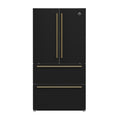 Forno Moena Espresso 36-Inch Black French Door Refrigerator, 19.2 Cu. Ft., Frost-Free, Automatic Ice Maker, ENERGY STAR Certified