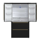 Forno Moena Espresso 36-Inch Black French Door Refrigerator, 19.2 Cu. Ft., Frost-Free, Automatic Ice Maker, ENERGY STAR Certified