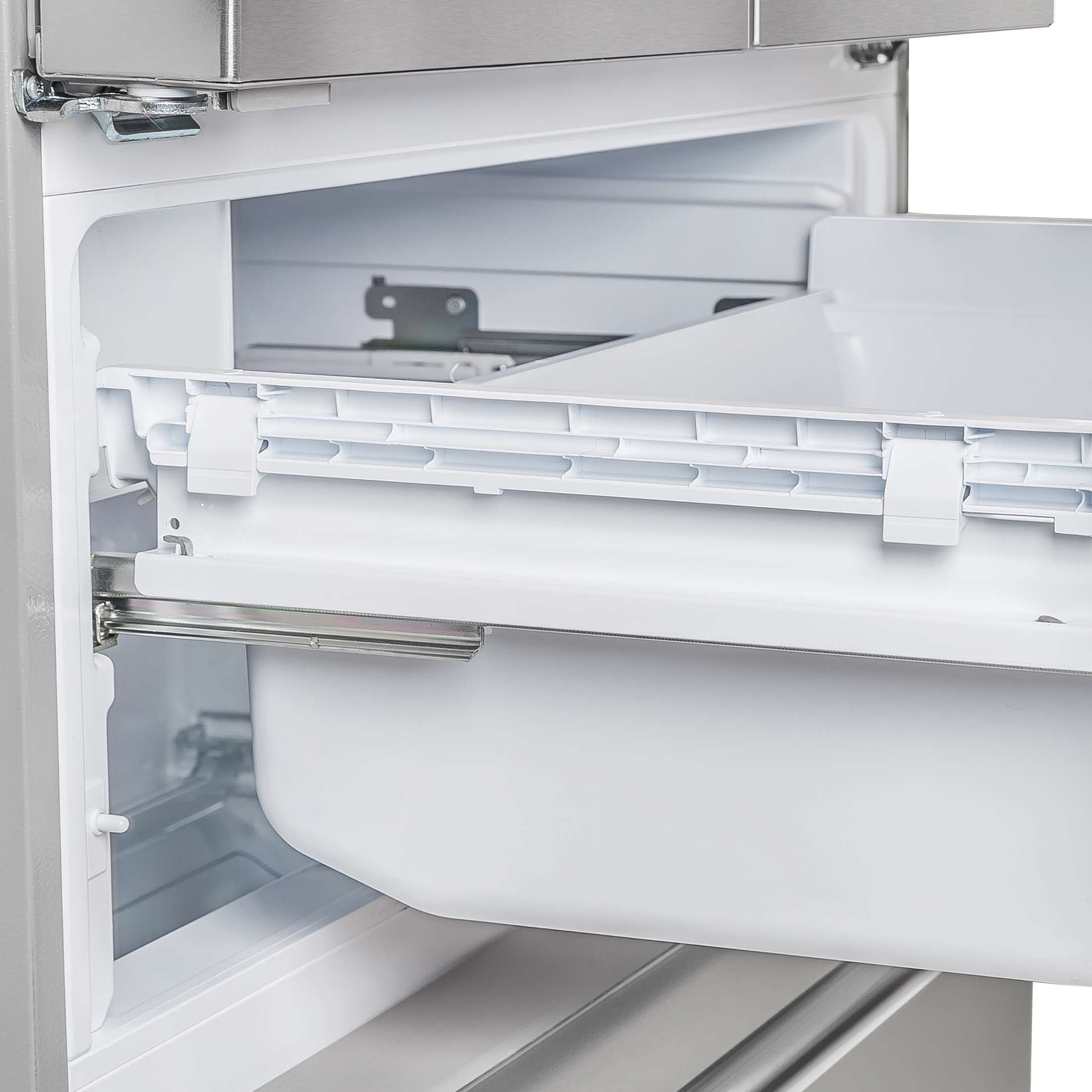 Forno Alta Moena 36-Inch French Door Refrigerator, 19.2 cu.ft, Counter Depth, Ice Maker, Stainless Steel Interior Panel, ENERGY STAR Certified