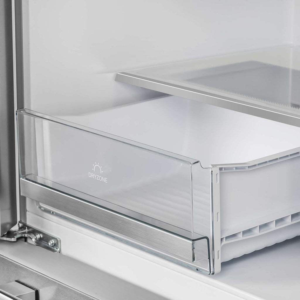 Forno Alta Moena 36-Inch French Door Refrigerator, 19.2 cu.ft, Counter Depth, Ice Maker, Stainless Steel Interior Panel, ENERGY STAR Certified