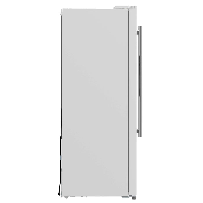 Forno Salerno Espresso 36-Inch White Side-by-Side Refrigerator, 20 Cu. Ft., Frost-Free, Ice & Water Dispenser, ENERGY STAR Certified