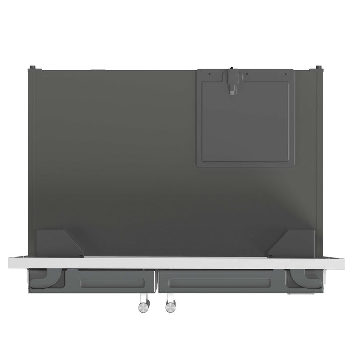 Forno Salerno 40-Inch Built-In Stainless Steel Refrigerator, 20 cu.ft, Decorative Grill, ENERGY STAR Certified