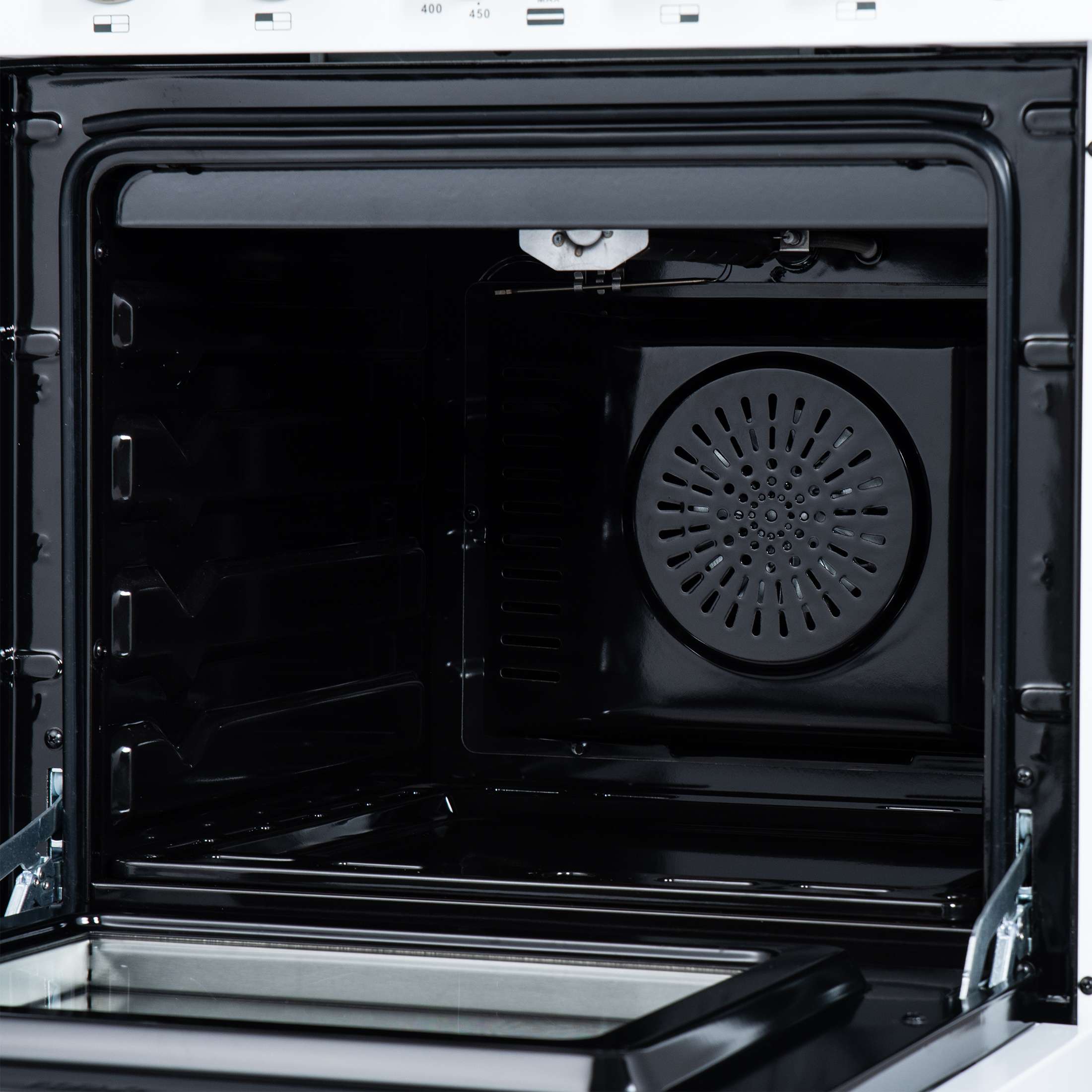 Forno Breno 24 Inch Freestanding Gas Range in White with Antique Brass, Compact Design