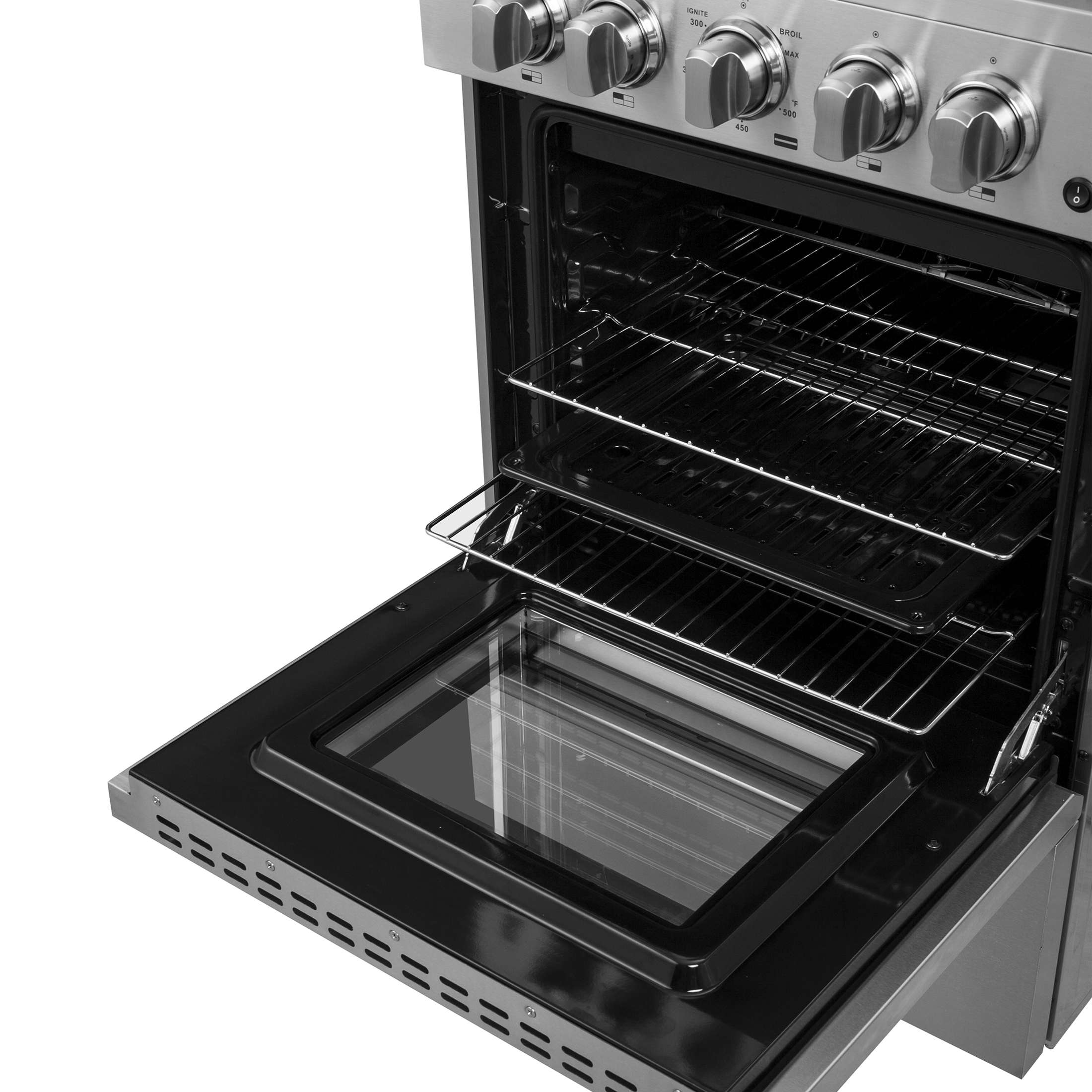 Forno Breno 24-Inch Freestanding Gas Range, Compact Design, Energy Efficient
