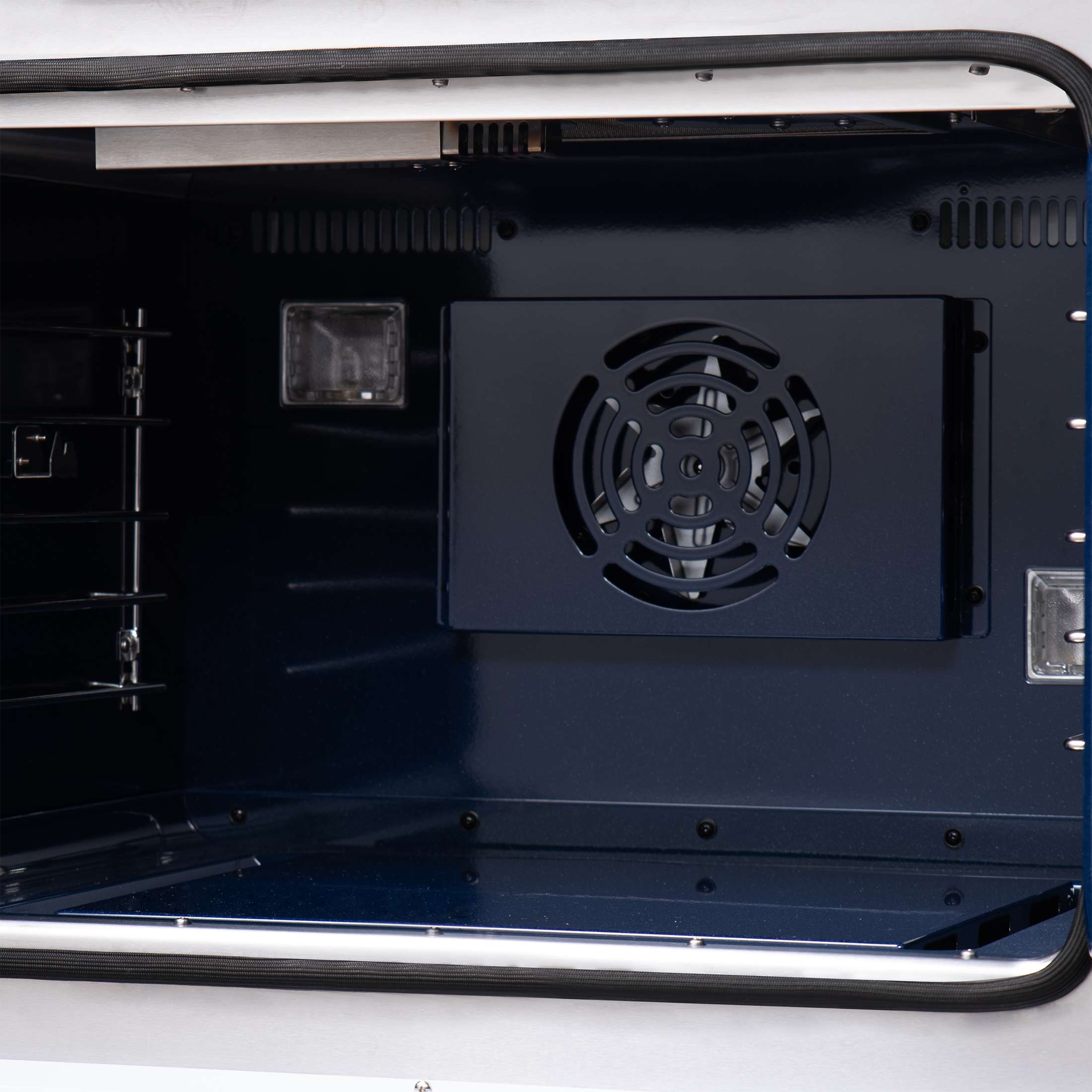 Forno Capriasca 48-Inch Black Freestanding French Door Gas Range, 8 Burners, Convection Oven, Energy Efficient