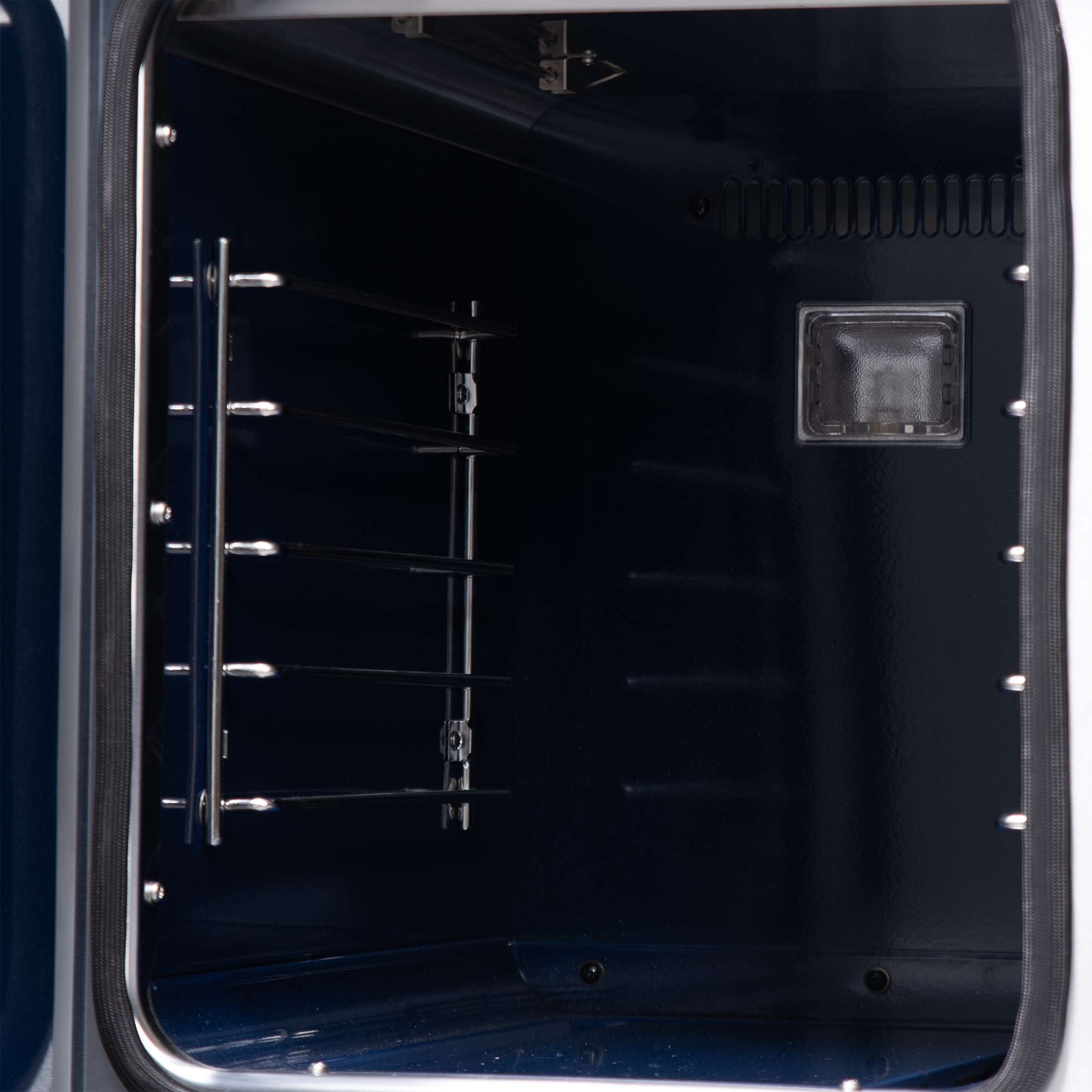 Forno Capriasca 48-Inch Black Freestanding French Door Gas Range, 8 Burners, Convection Oven, Energy Efficient