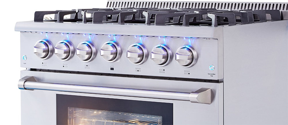 THOR Kitchen 36-Inch Professional Gas Range – HRG3618U
