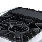 Giovanni 30-inch Gas Range Black & Antique Brass Design, 5 Burners 67,000 BTU, 4.32 cu.ft. Convection Oven