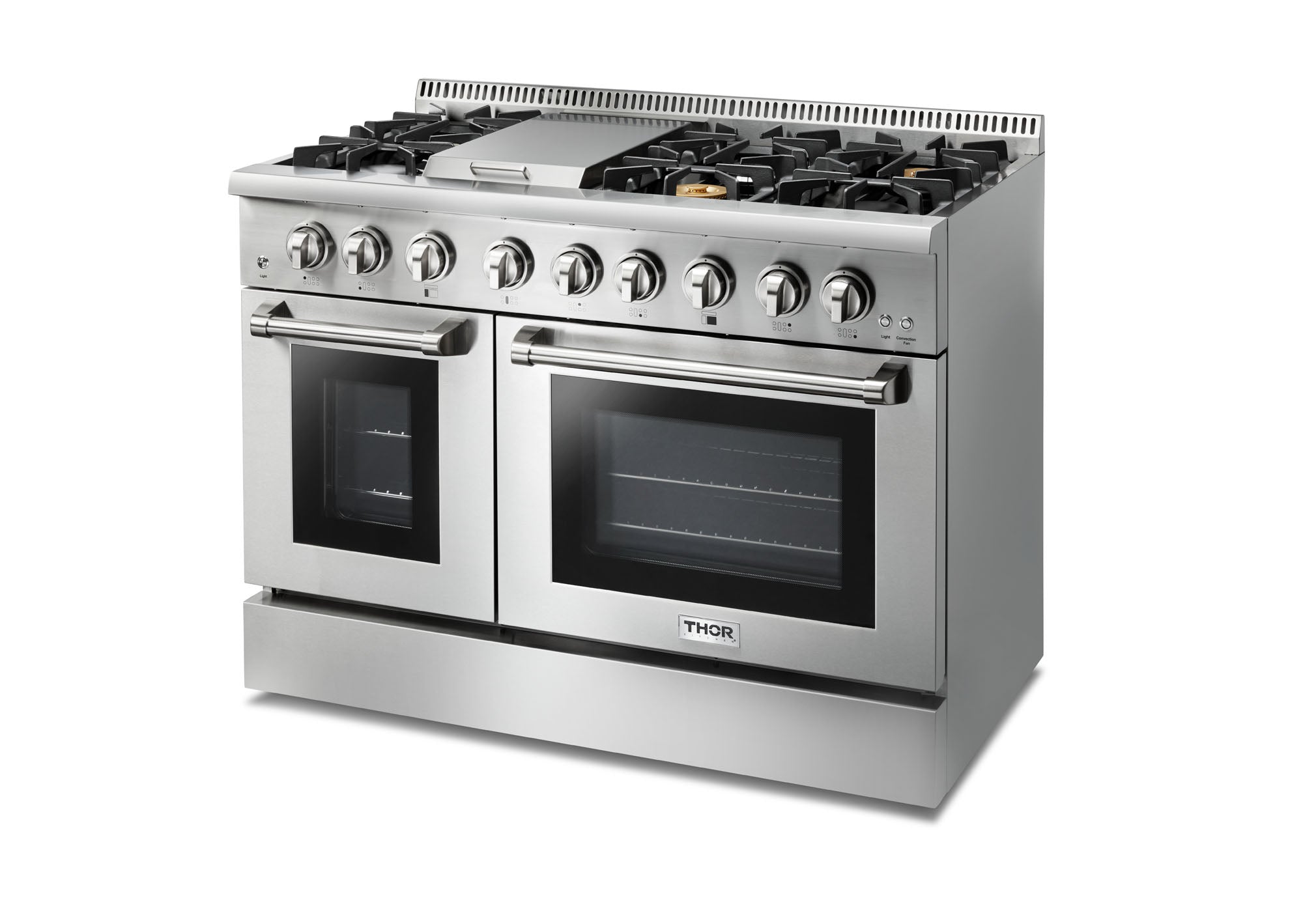 THOR Kitchen 48 Inch Professional Dual Fuel Range in Stainless Steel – HRD4803ULP