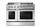 THOR Kitchen 48 Inch Professional Dual Fuel Range in Stainless Steel – HRD4803ULP