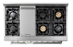THOR Kitchen 48 Inch Professional Dual Fuel Range in Stainless Steel – HRD4803ULP