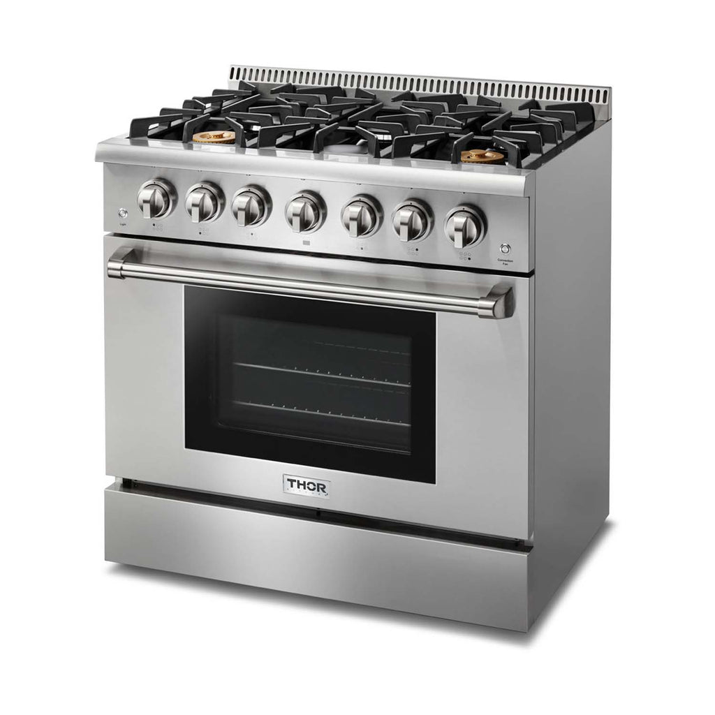 THOR Kitchen 36-Inch Professional Gas Range – HRG3618U