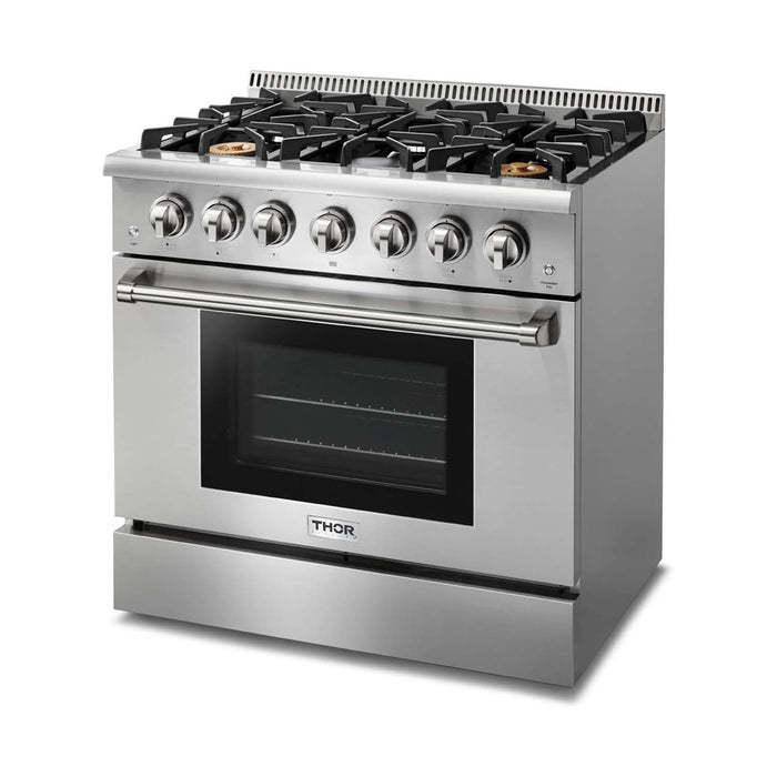 THOR Kitchen 36-Inch Professional Gas Range – HRG3618U