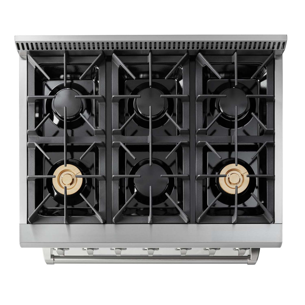 THOR Kitchen 36-Inch Professional Gas Range – HRG3618U