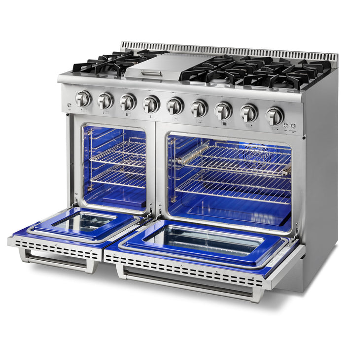 THOR Kitchen 48-Inch Professional Liquid Propane Range – HRG4808ULP
