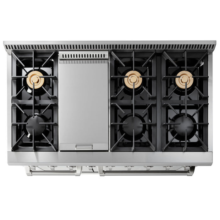 THOR Kitchen 48-Inch Professional Liquid Propane Range – HRG4808ULP