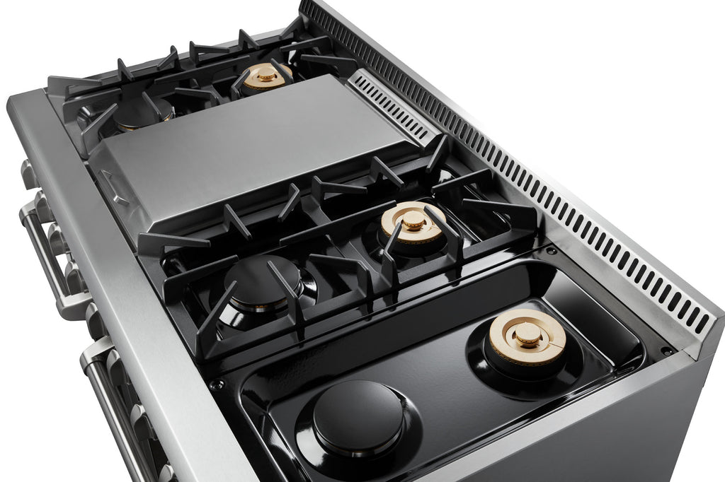 THOR Kitchen 48 Inch Dual Fuel Range in Stainless Steel – Professional – HRD4803U