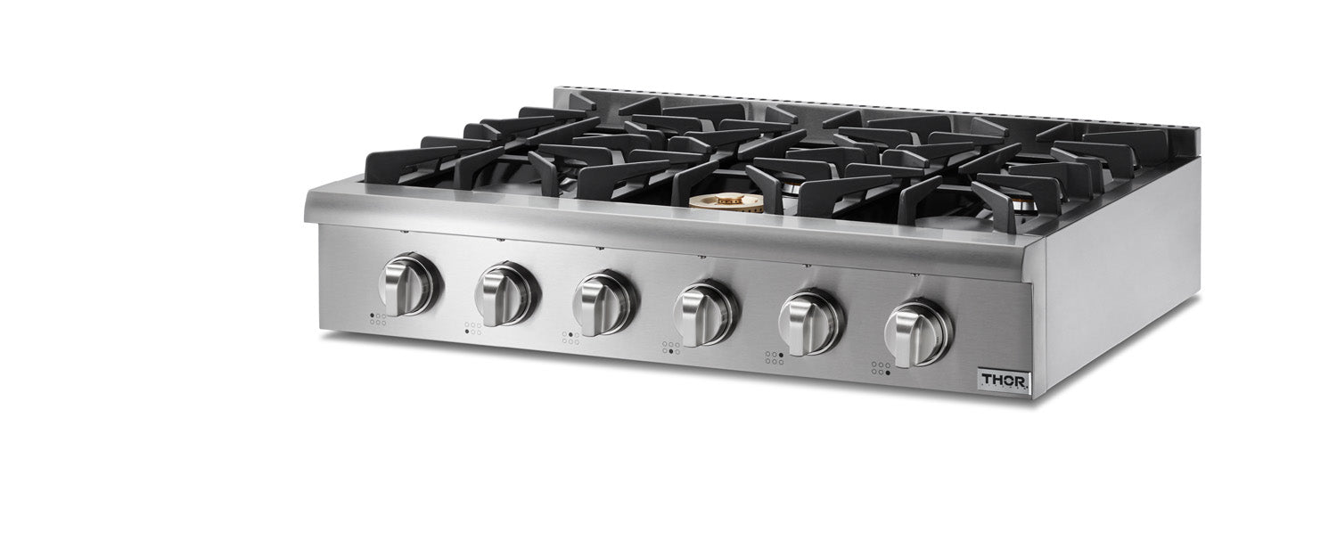 THOR Kitchen 36-Inch Professional Gas Rangetop – Model HRT3618U