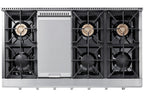 THOR Kitchen 48-Inch Professional Gas Rangetop – Model HRT4806U