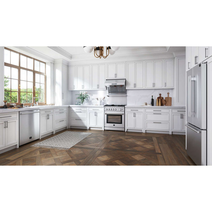 Forno Pozzo 24-Inch Built-In Tall Tub Top Control Dishwasher, Stainless Steel, 49 dBA, ENERGY STAR Certified