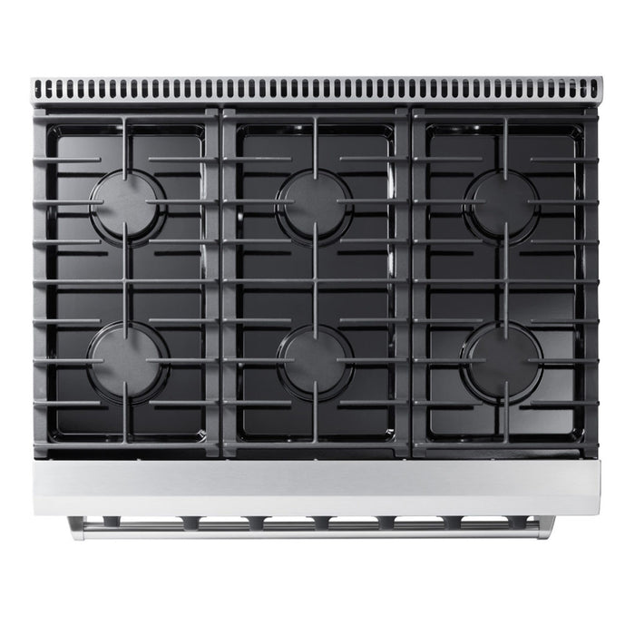 THOR Kitchen 36-Inch Gas Range – Model LRG3601U