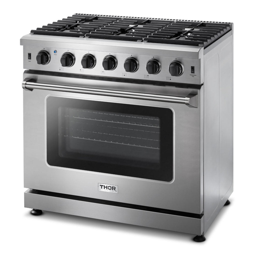 THOR Kitchen 36-Inch Gas Range – Model LRG3601U