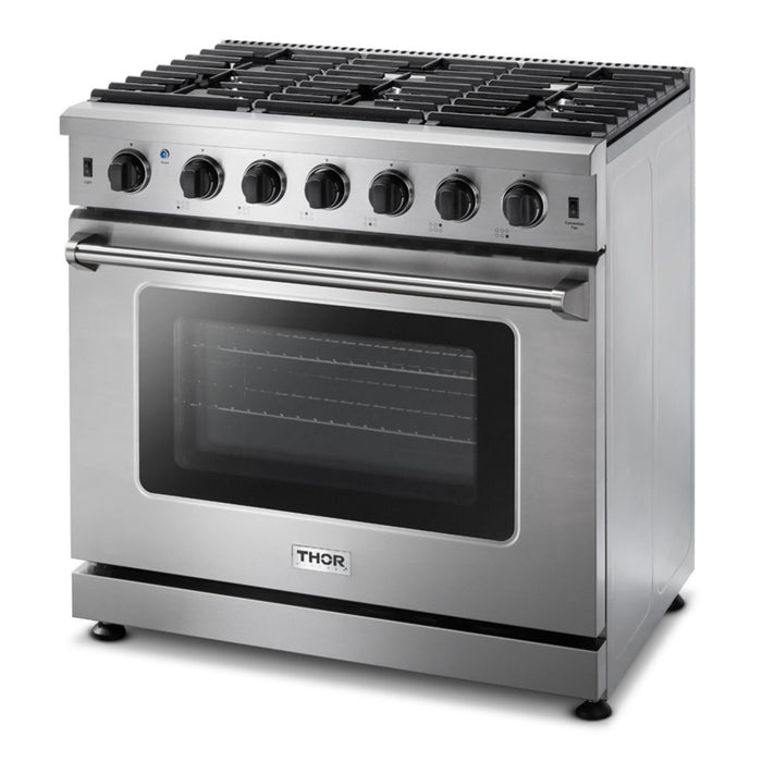 THOR Kitchen 36-Inch Gas Range – Model LRG3601U