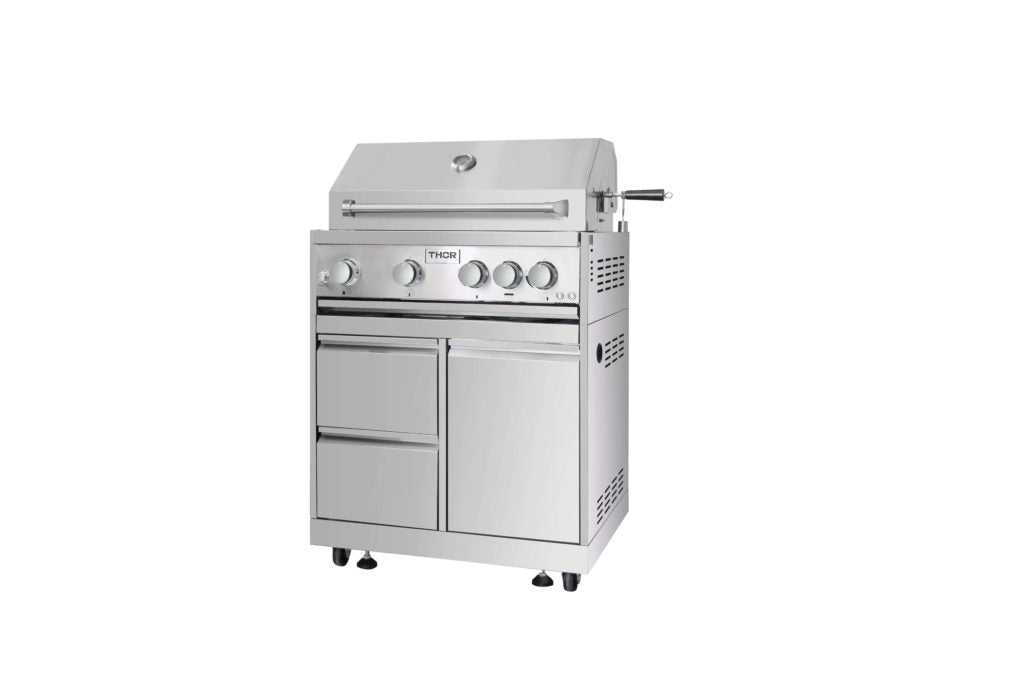THOR Kitchen Outdoor Kitchen BBQ Grill Cabinet in Stainless Steel – Model MK03SS304
