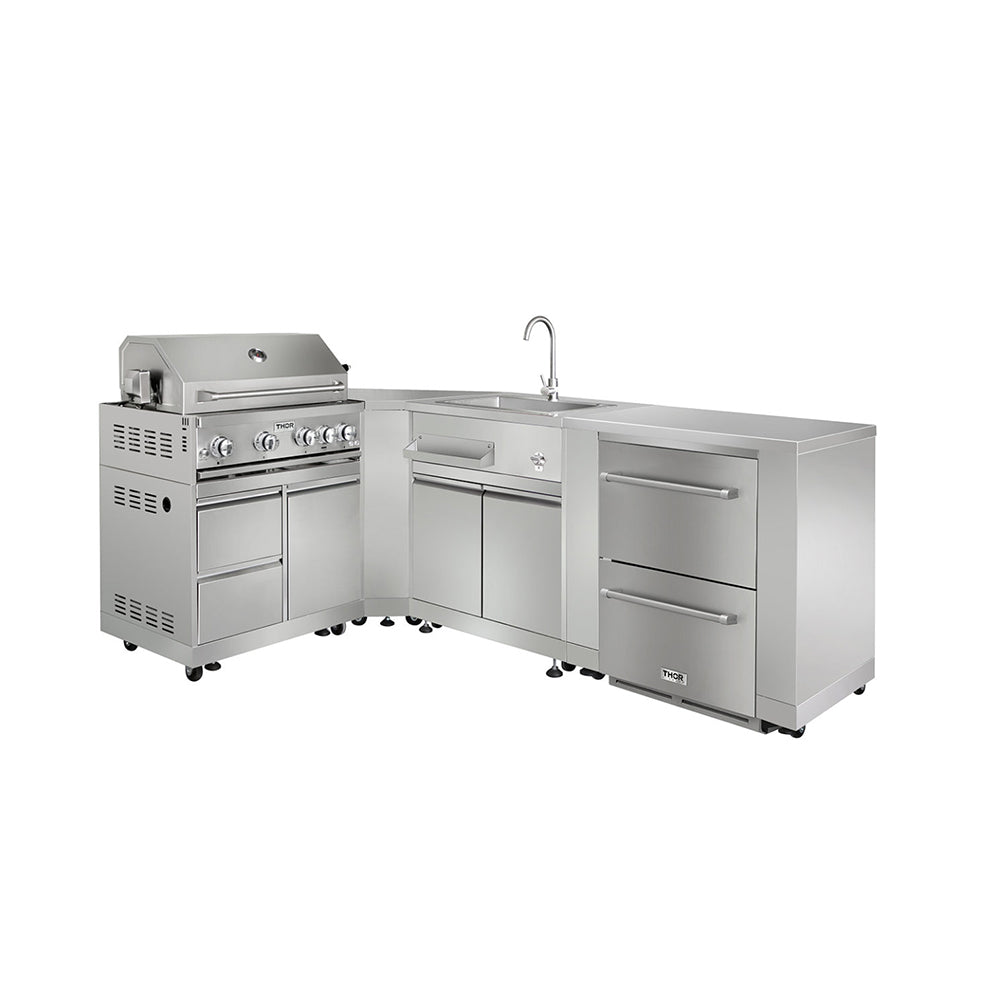 THOR Kitchen Outdoor Kitchen Corner Cabinet – Model MK06SS304