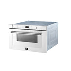 Forno Capoliveri Espresso 24-Inch Microwave Drawer, White, 1.2 cu.ft, 1500 Watts, Built-In, Touch Control LCD Display, Auto-Touch Open/Close, 11 Power Levels, Sensor Cooking
