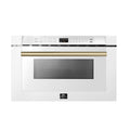 Forno Capoliveri Espresso 24-Inch Microwave Drawer, White, 1.2 cu.ft, 1500 Watts, Built-In, Touch Control LCD Display, Auto-Touch Open/Close, 11 Power Levels, Sensor Cooking